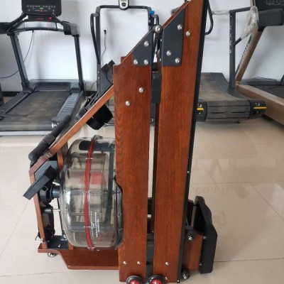 Foldable water rower(Wood) for commercial /gym fitness equipment