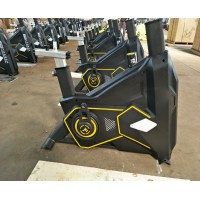 Commercial Spin Bike with Black and Yellow and Red color